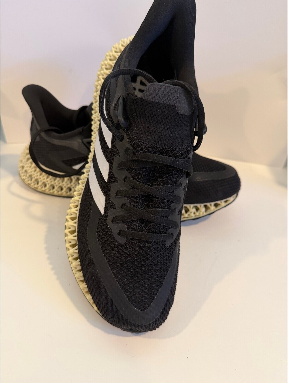 Adidas 4D Run 1.0 Black and White Women's Running Shoes Size 8.5